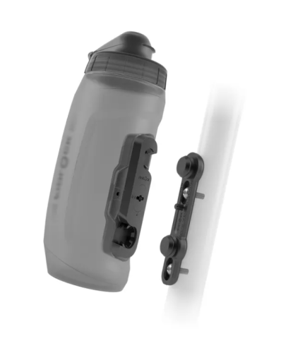 Fidlock TWIST Drikkeflaske 590ml + Sykkelbase, Sort/Gjennomsiktig