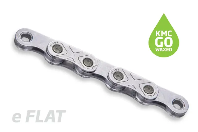 KMC E Flat EPT Go Waxed Kjede Sølv